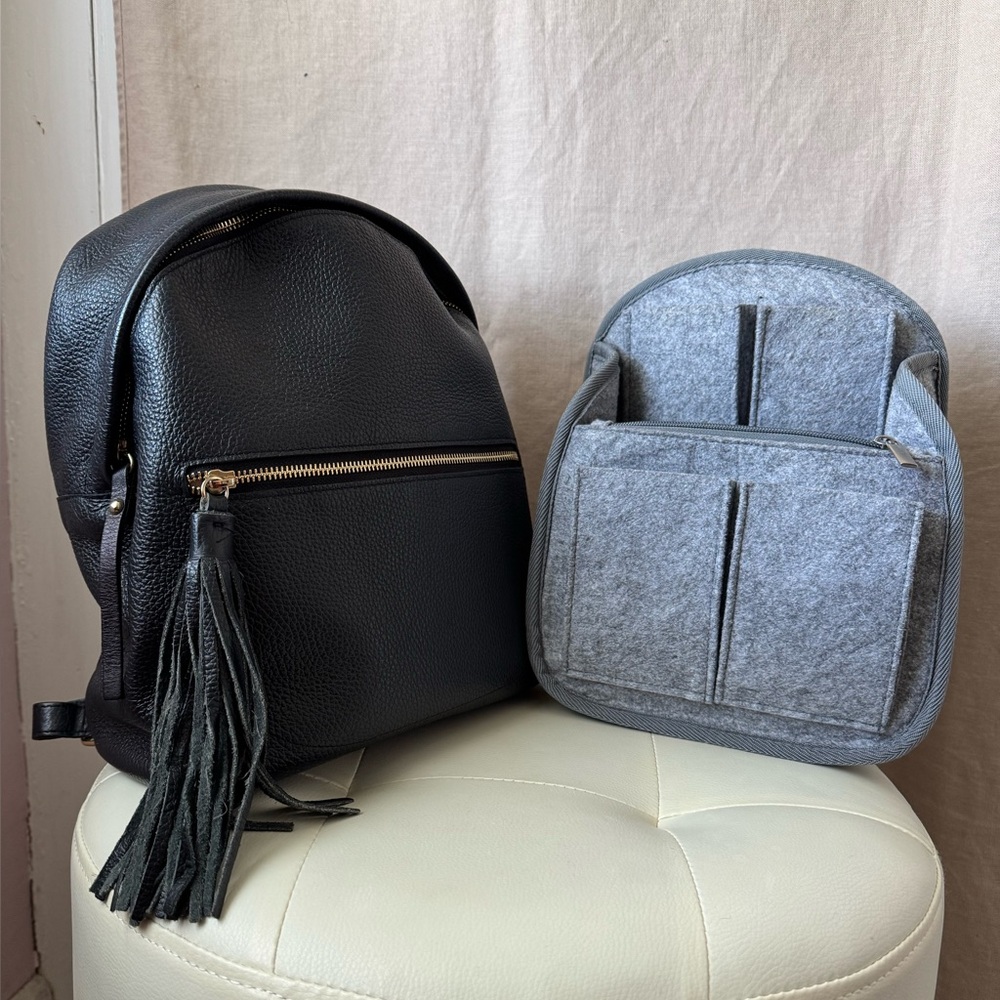 Valentina Leather Backpack & Organizer